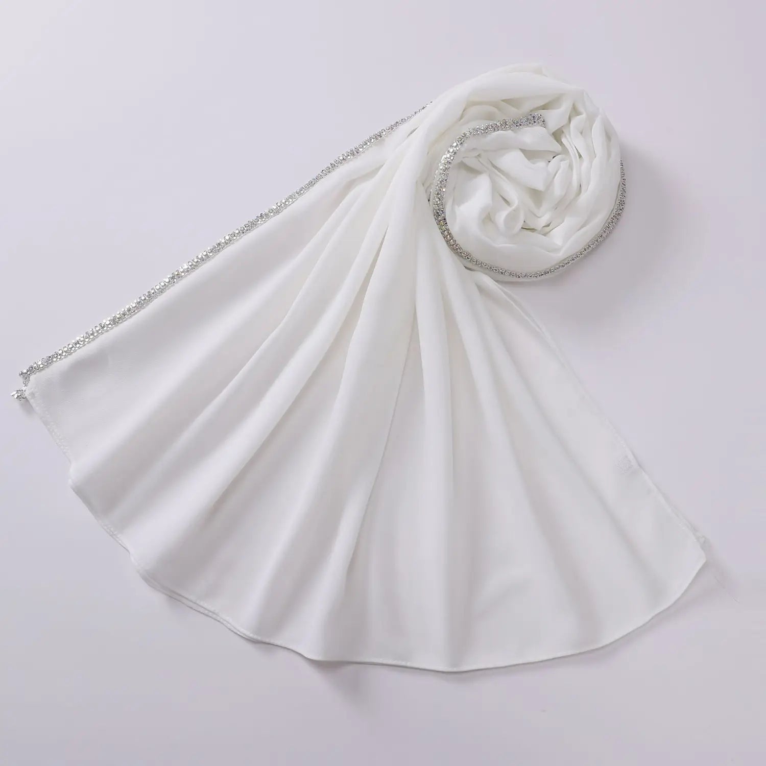 Bright Diamond Long-edged Chiffon Scarf