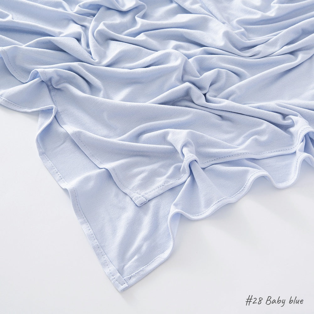 Solid Colour Modal Cotton Scarf, Long Instant Hijab
