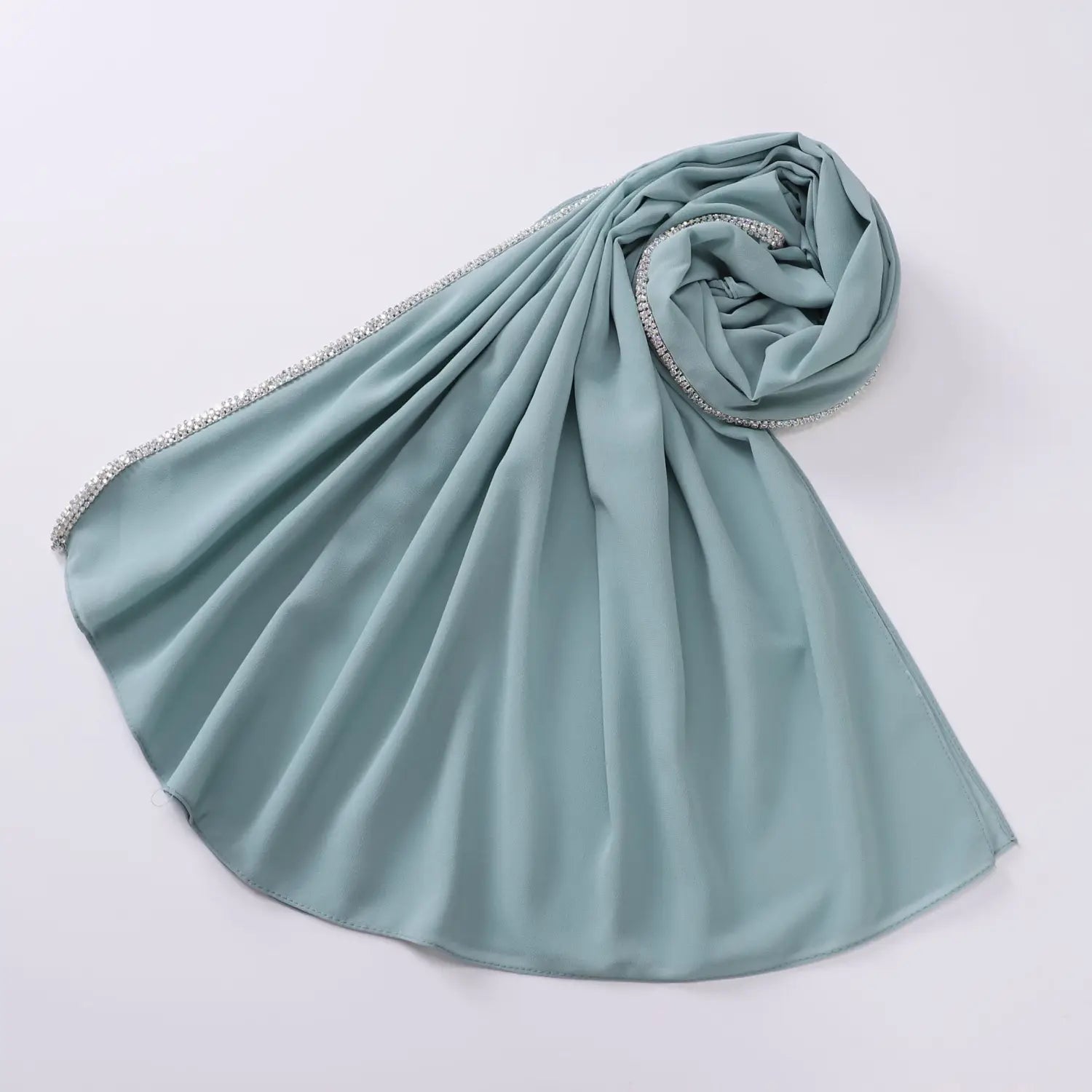 Bright Diamond Long-edged Chiffon Scarf