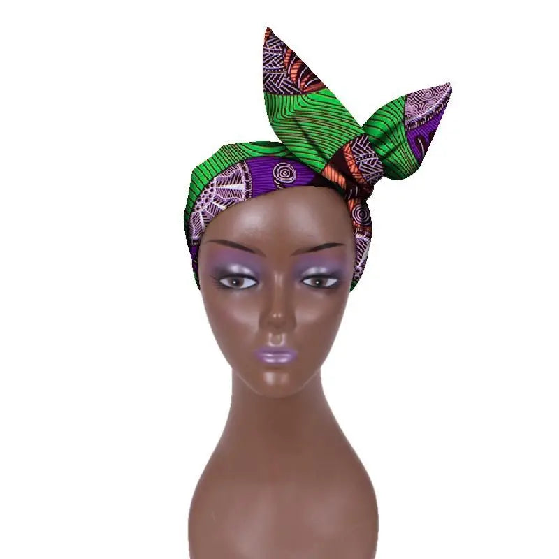 African Batik Cloth Headband Ankara Fabric Commemorative Outing Adjustable Ankara Headband - 5style - Adjustable Ankara