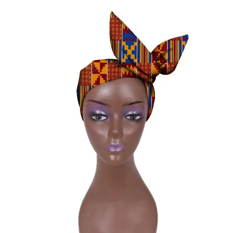 African Batik Cloth Headband Ankara Fabric Commemorative Outing Adjustable Ankara Headband - 13style - Adjustable