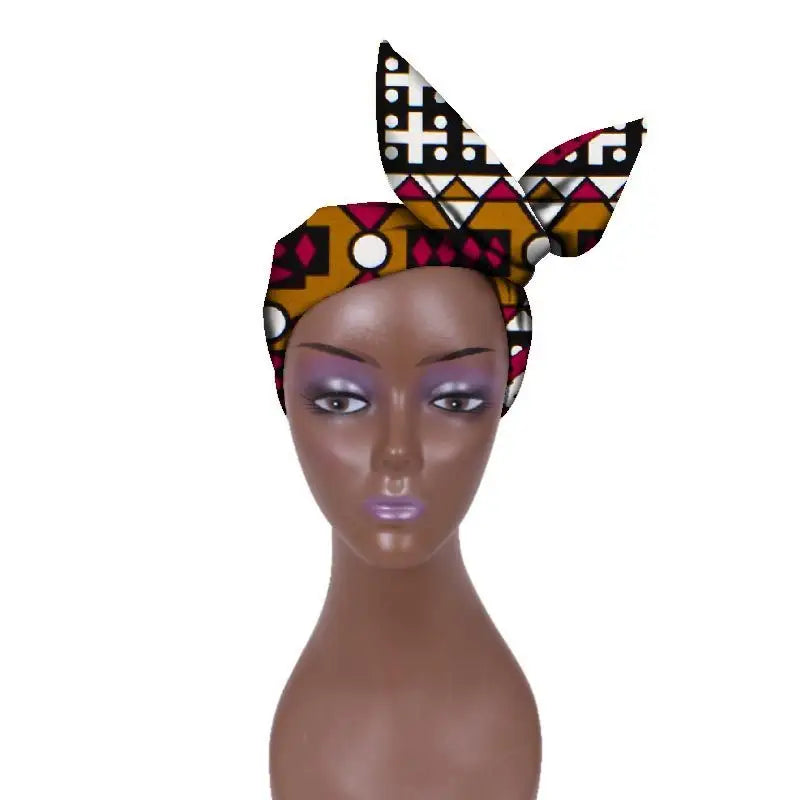 African Batik Cloth Headband Ankara Fabric Commemorative Outing Adjustable Ankara Headband - 11style - Adjustable