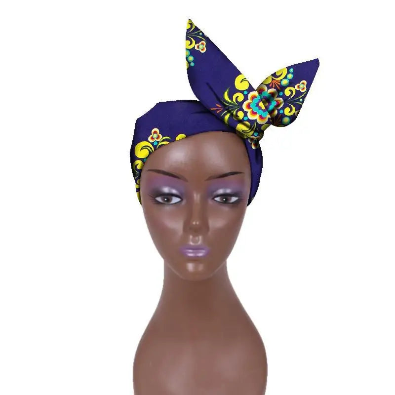 African Batik Cloth Headband Ankara Fabric Commemorative Outing Adjustable Ankara Headband - 18style - Adjustable