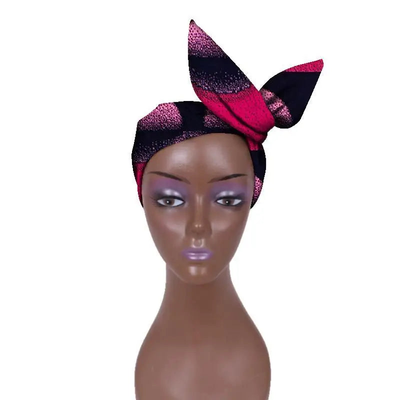 African Batik Cloth Headband Ankara Fabric Commemorative Outing Adjustable Ankara Headband - 1style - Adjustable Ankara