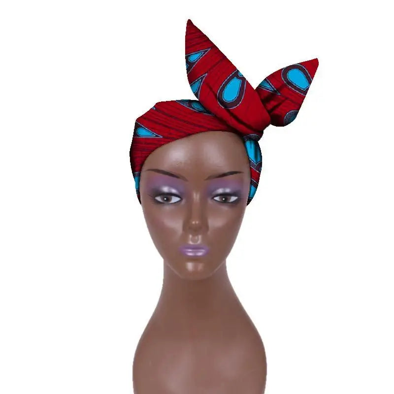 African Batik Cloth Headband Ankara Fabric Commemorative Outing Adjustable Ankara Headband - 17style - Adjustable