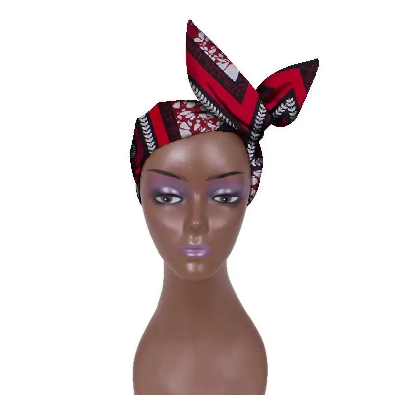 African Batik Cloth Headband Ankara Fabric Commemorative Outing Adjustable Ankara Headband - 8style - Adjustable Ankara