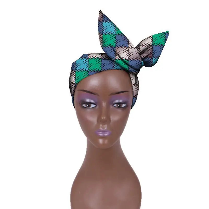 African Batik Cloth Headband Ankara Fabric Commemorative Outing Adjustable Ankara Headband - 3style - Adjustable Ankara