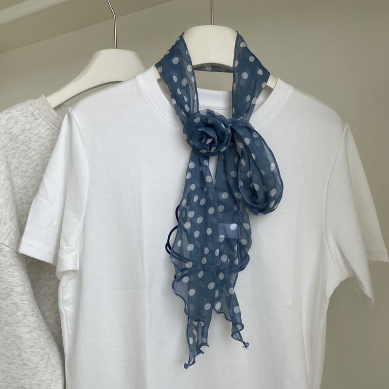 Removable Retro Flower Neck Scarf