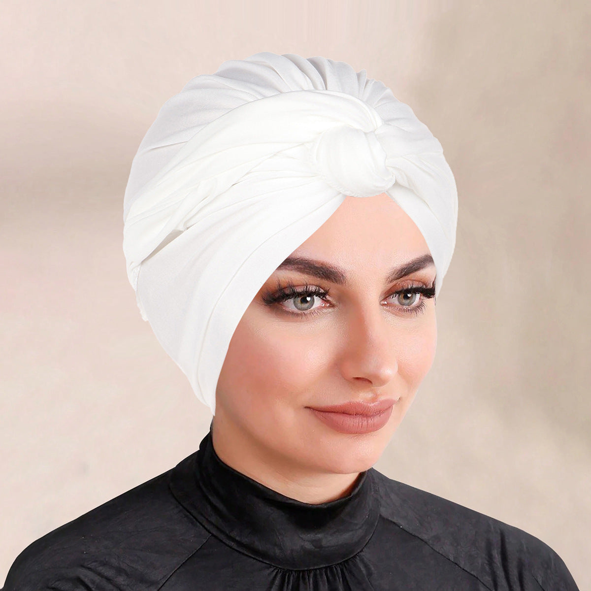 Solid Colour Bonnet Hijab