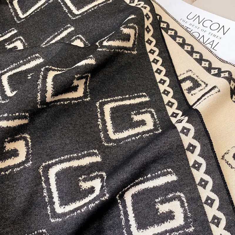 Cashmere-like Thick Shawl Long Wild Warm Scarf
