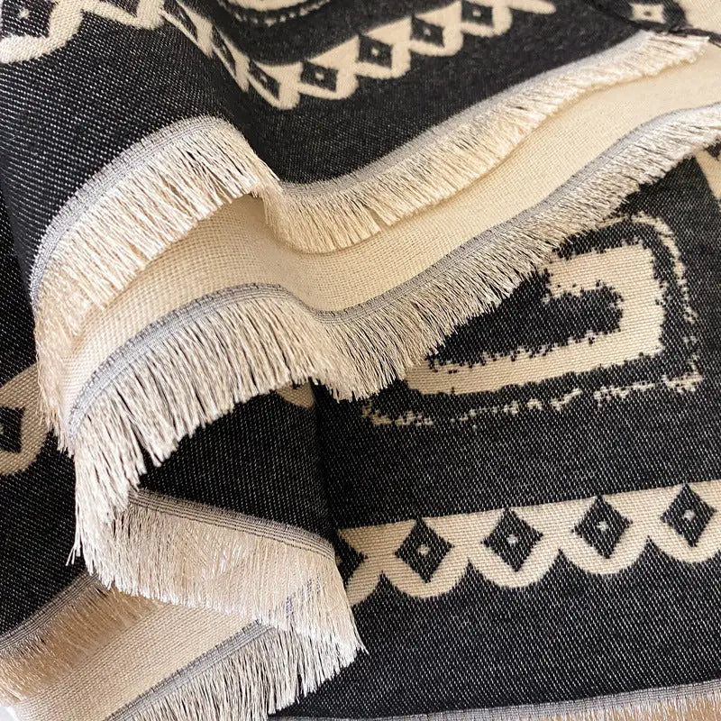 Cashmere-like Thick Shawl Long Wild Warm Scarf