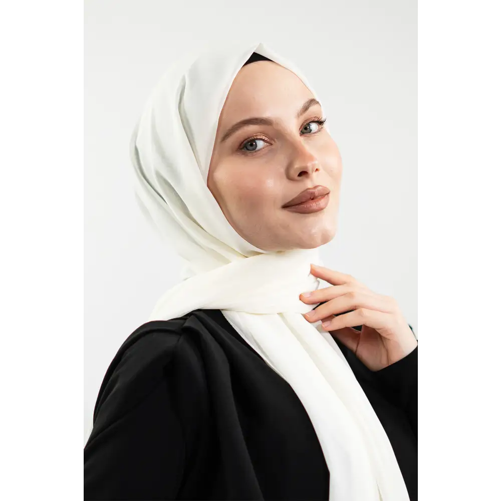 Chiffon Ecru Shawl - Hijab