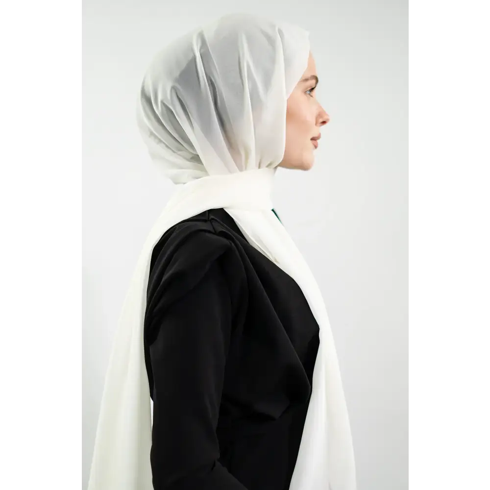 Chiffon Ecru Shawl