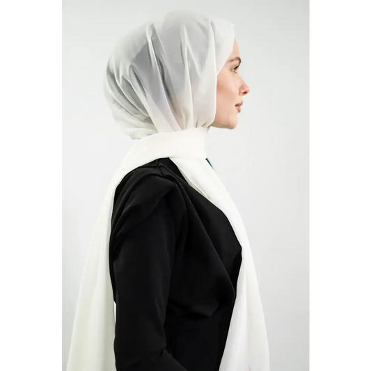 Chiffon Ecru Shawl