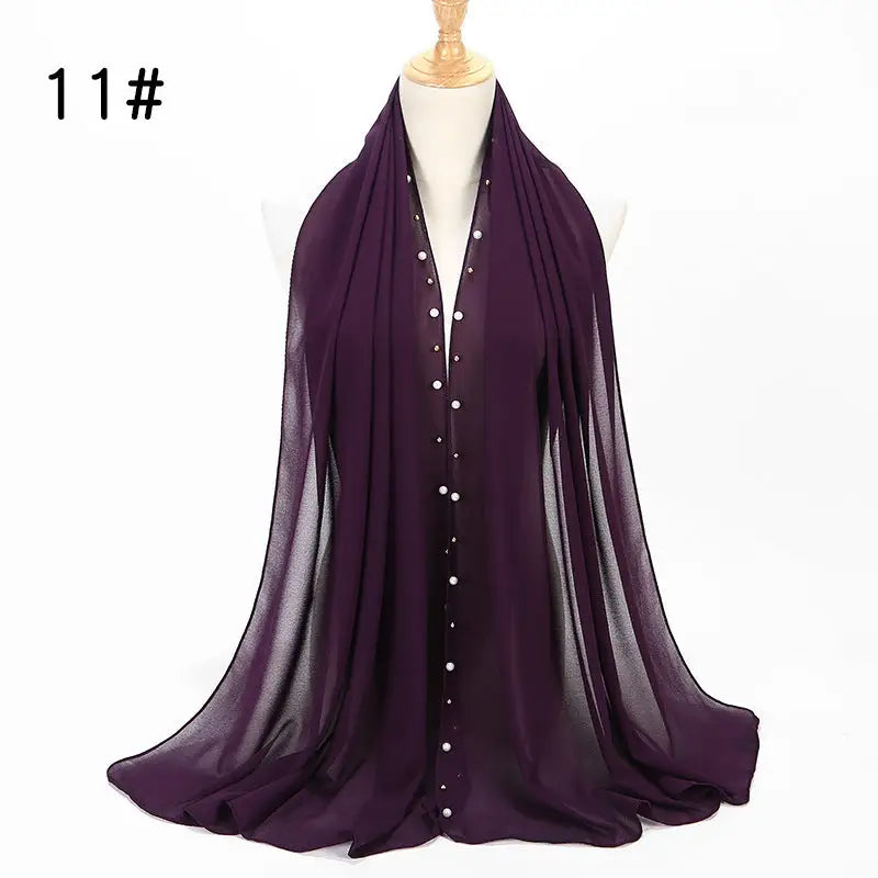 Chiffon Pearl Hijab - 11 / 180 - Chiffon Pearl Hijab