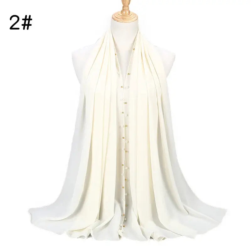 Chiffon Pearl Hijab - 2 / 180 - Chiffon Pearl Hijab