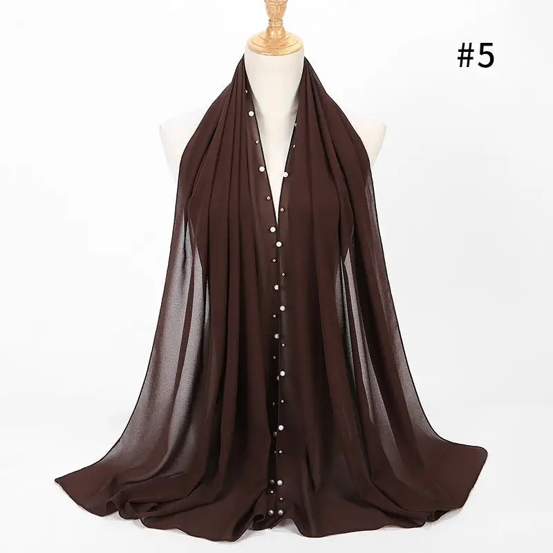 Chiffon Pearl Hijab - 5 / 180 - Chiffon Pearl Hijab