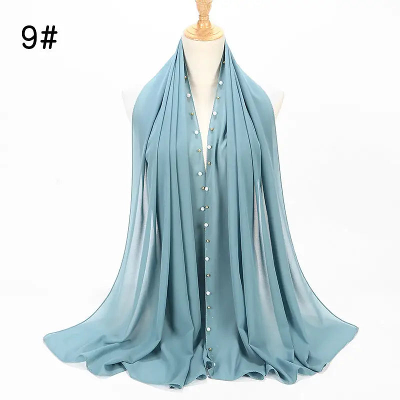 Chiffon Pearl Hijab - 9 / 180 - Chiffon Pearl Hijab