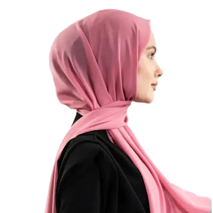 Chiffon Pink Shawl - Hijab