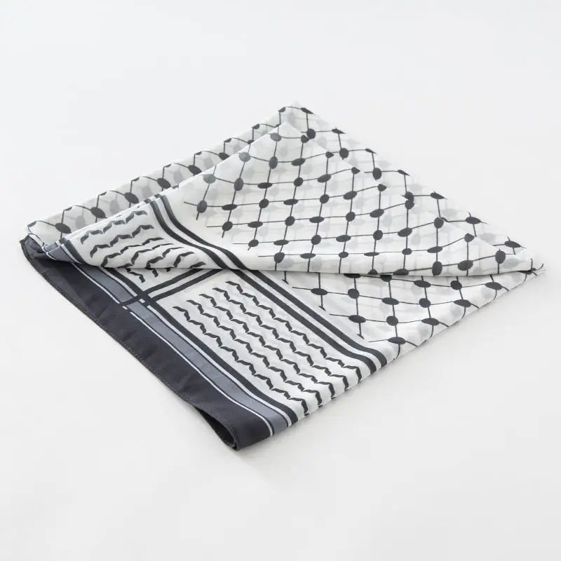 Chiffon Plaid Square Scarf, Keffiyeh Scarf
