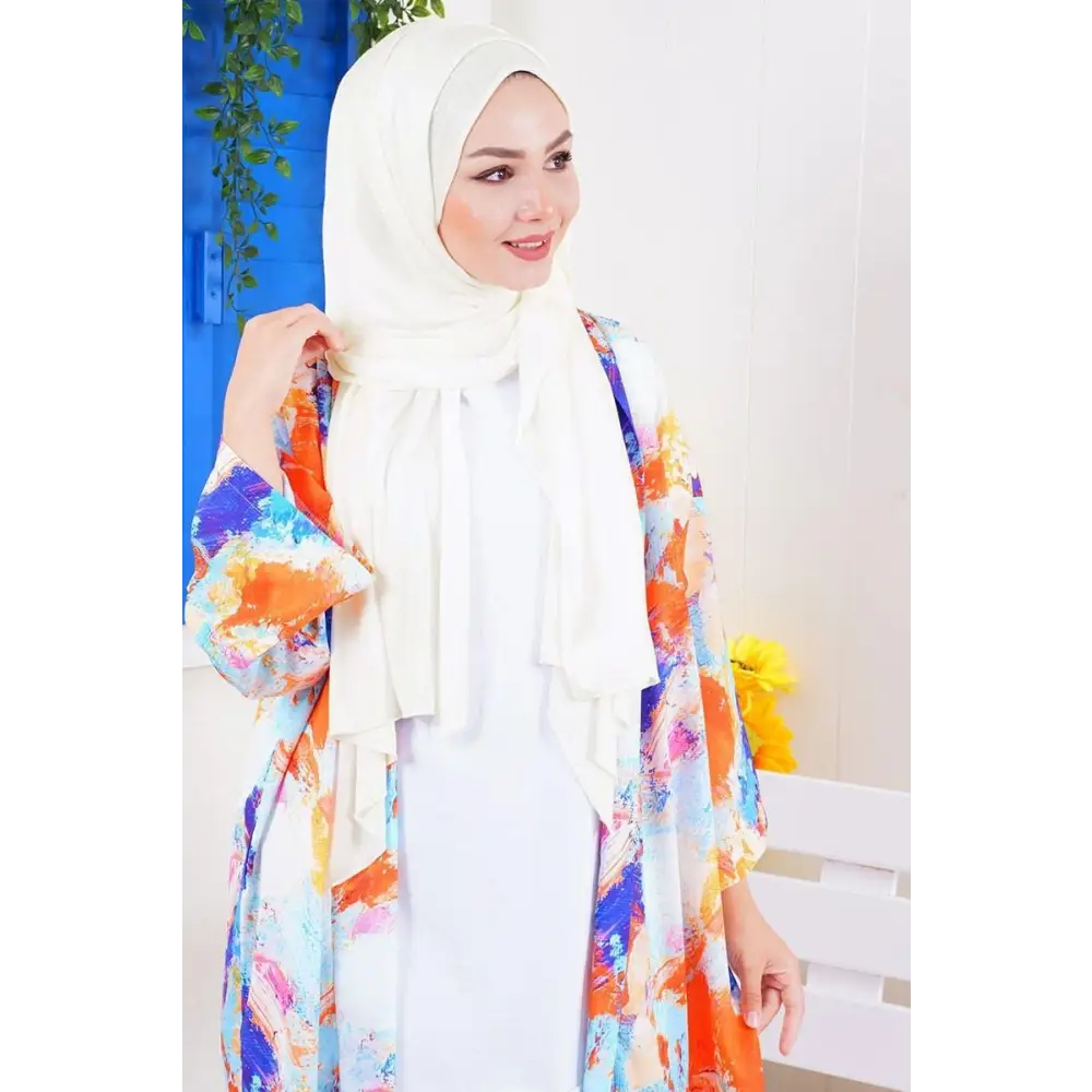 Combed Shawl-Ecru - Hijab
