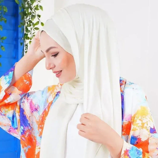 Combed Shawl-Ecru