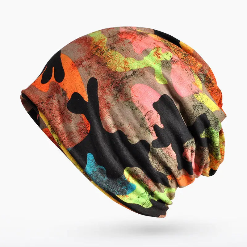 Dual-use Windproof Thermal Fleece-lined Toque Outdoor Cap - Model 8 Orange / Average Size - Thermal Fleece-lined Toque