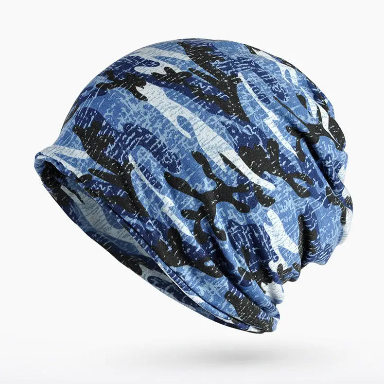 Dual-use Windproof Thermal Fleece-lined Toque Outdoor Cap - Style 9 Blue / Average Size - Thermal Fleece-lined Toque