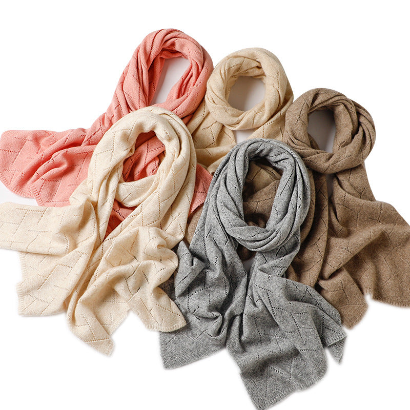 Women's Korean-style Knitted Hollow Scarf