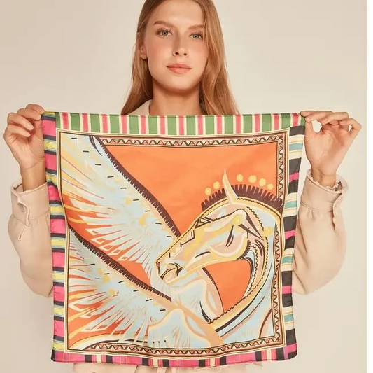 Ethnic Patterned Bandana Scarf