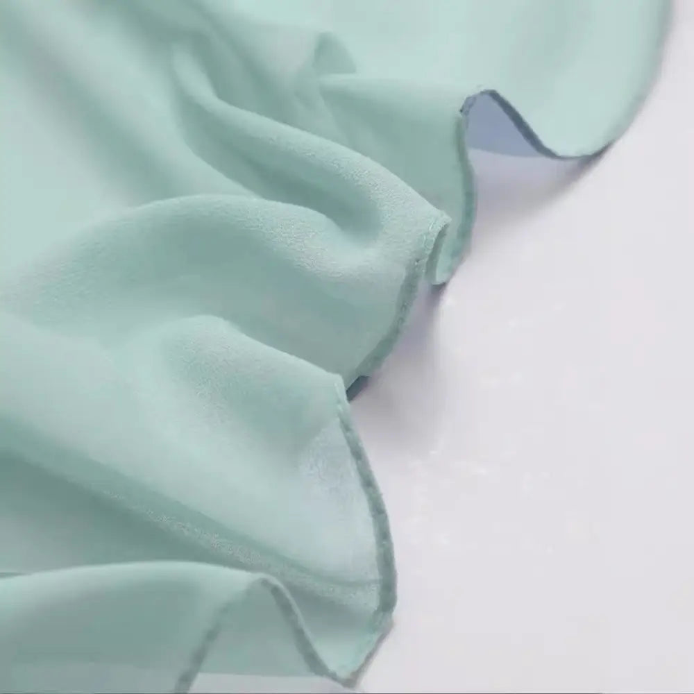 Ethnic Style Premium Solid Colour Chiffon Headscarf