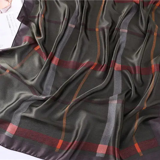 Geometric Silk Scarf