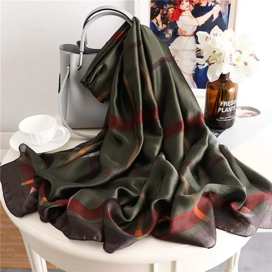 Geometric Silk Scarf