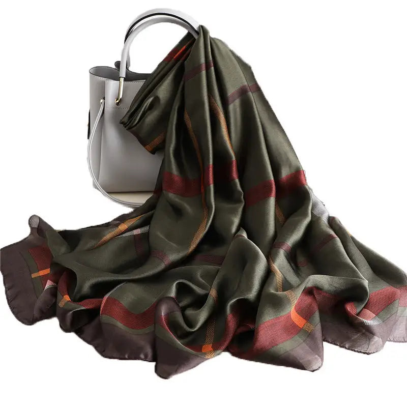 Geometric Silk Scarf