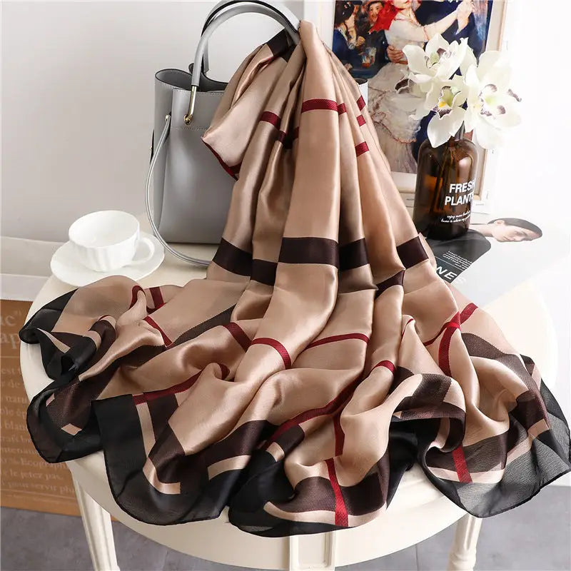 Geometric Silk Scarf