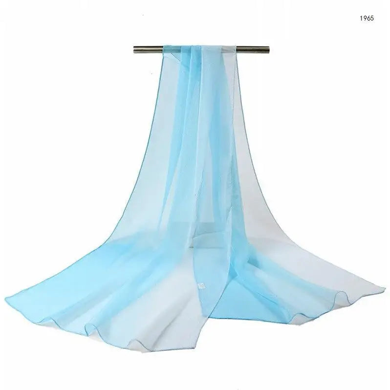 Gradient Silk Shawl - Blue1 - Gradient Silk Shawl