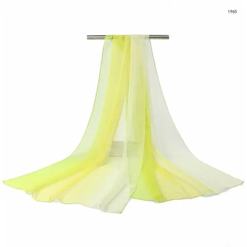 Gradient Silk Shawl - Yellow2 - Gradient Silk Shawl