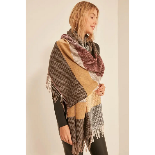Herringbone Patterned Shawl