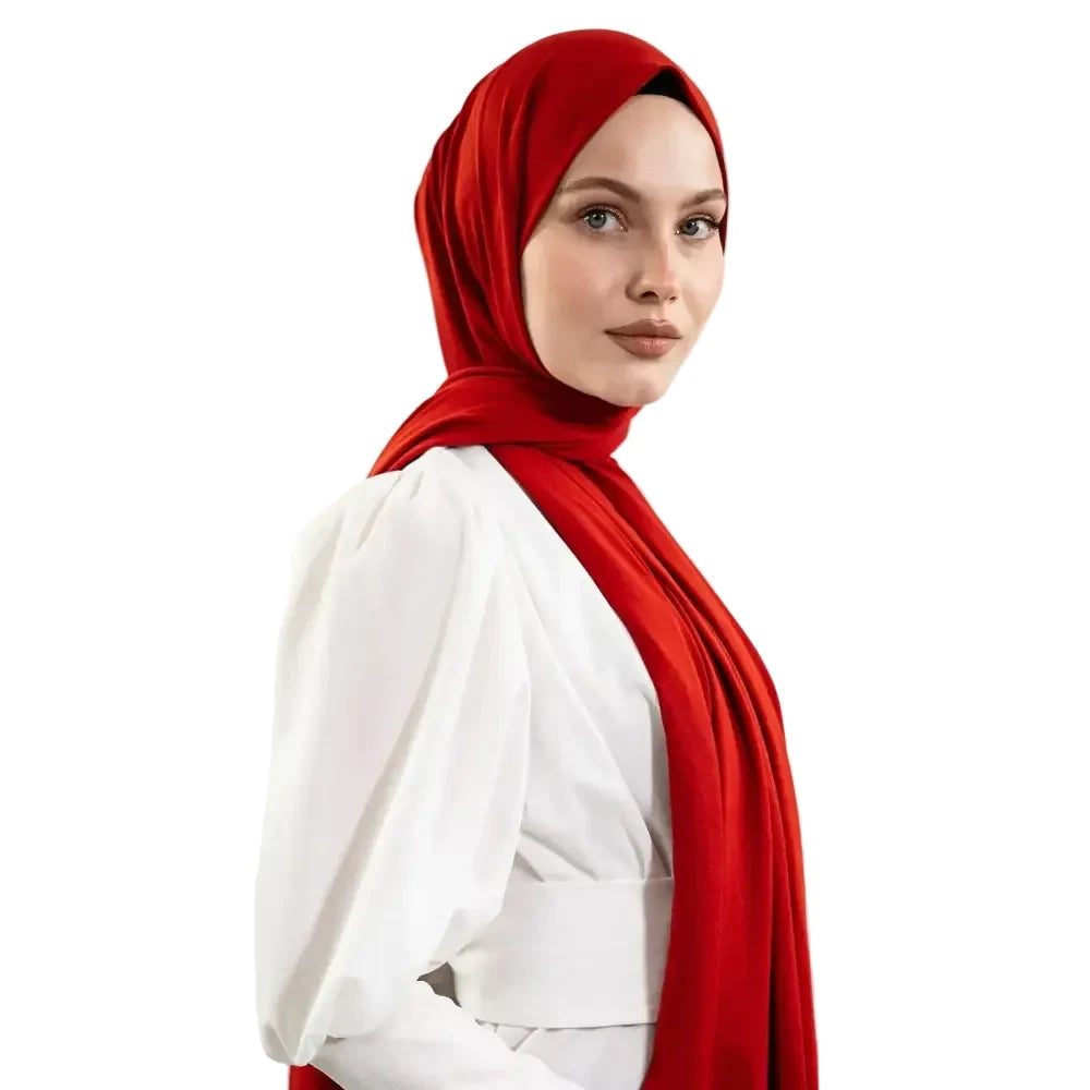 Jersey Red Hijab - Hijab