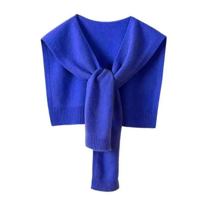 Knitted Striped Shawl Outer Match High-end Fashion - Blue / Average Size - Decorative Scarf