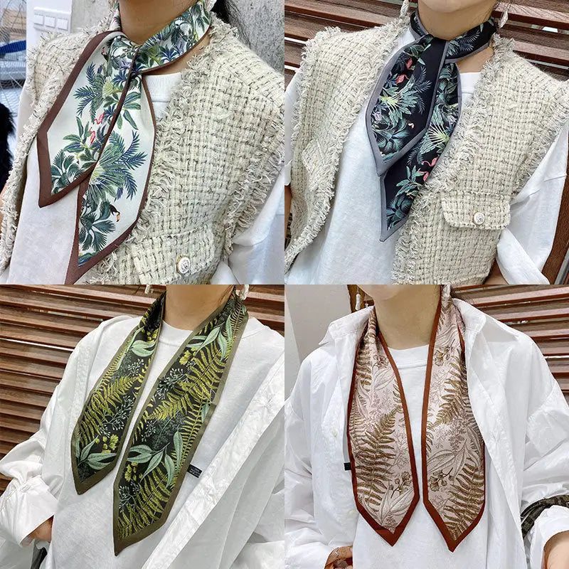 Korean Style Silk Scarf Necktie