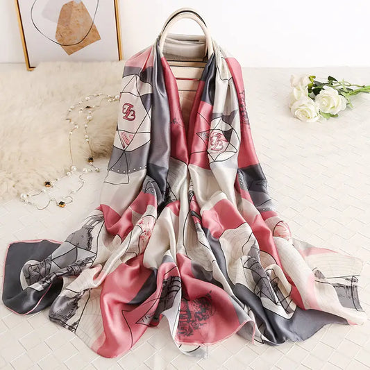 Lightweight And Smooth Sun Protection Scarf - Pink / 90x180cm - Sun Protection Scarf