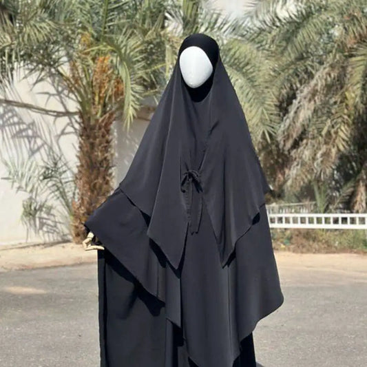 Middle Eastern Double-layer Headscarf