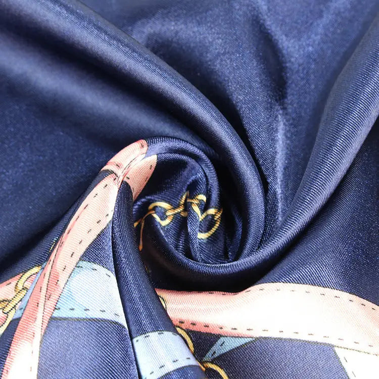 Multipurpose Chain Printed Scarf Women’s Casual Scarf Satin Large Square Scarf - Square Scarf