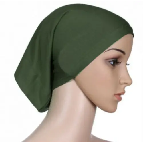 Muslim women’s turban hijab clan cap - Army Green