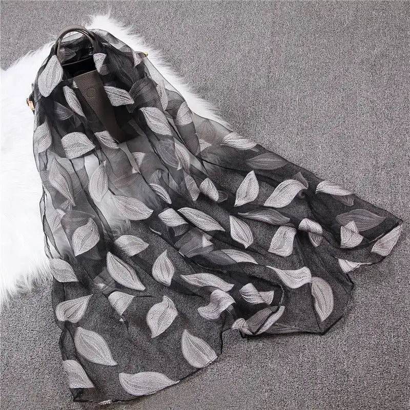 Organza Summer Scarf - Gray - Summer Scarf