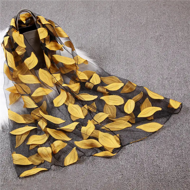 Organza Summer Scarf - Yellow - Summer Scarf