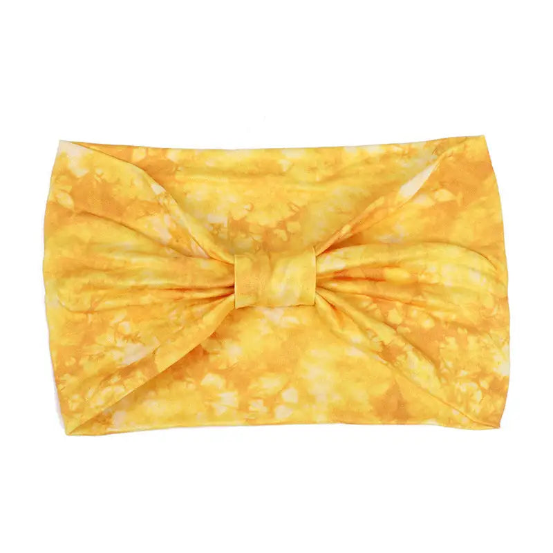 Tie-dye Sports Hair Band - Yellow