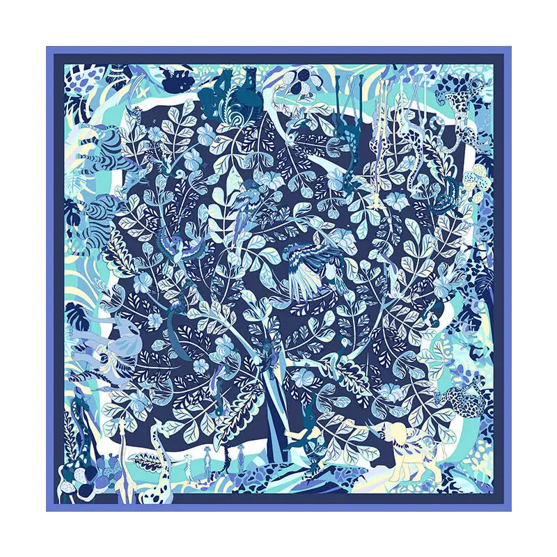 Women’s 16mm Thicken Twill Silk Scarf - Square scarf