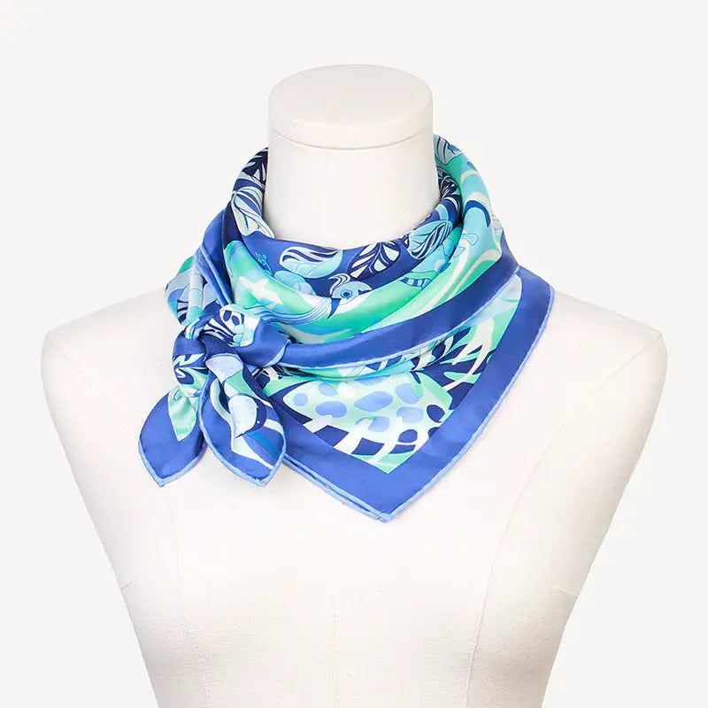 Women’s 16mm Thicken Twill Silk Scarf - Square scarf